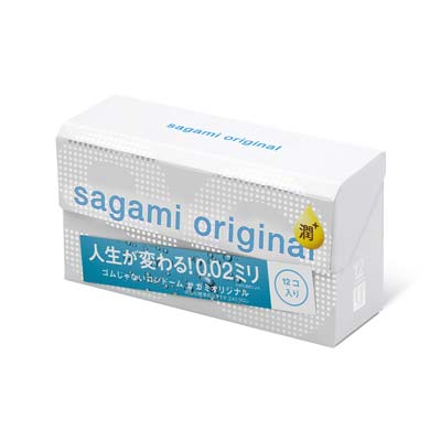 Sagami Original 0.02 Extra Lubricated (2nd generation) 12's Pack PU Condom-thumb