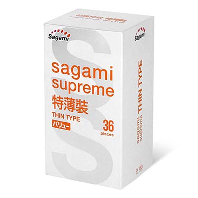Sagami Supreme Thin Type 36's Pack Latex Condom (Short expiry)-thumb