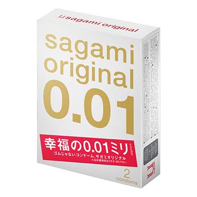 Sagami Original 0.01 2's Pack PU Condom-thumb