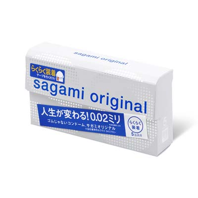 Sagami Original 0.02 Quick (2nd generation) 5's Pack PU Condom-thumb