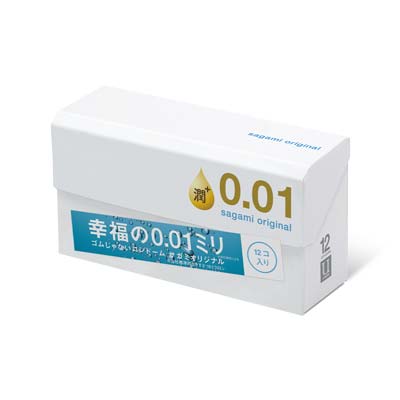 Sagami Original 0.01 Extra Lubricated 12's Pack PU Condom-thumb