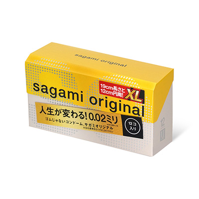 Sagami Original 0.02 XL-size 12's Pack PU Condom-thumb