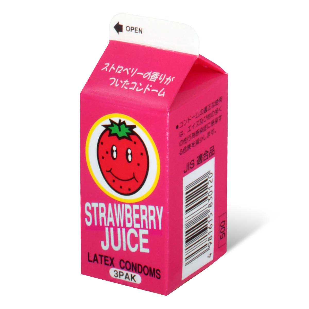 Mini Pack Strawberry 3's Pack Latex Condom-p_1