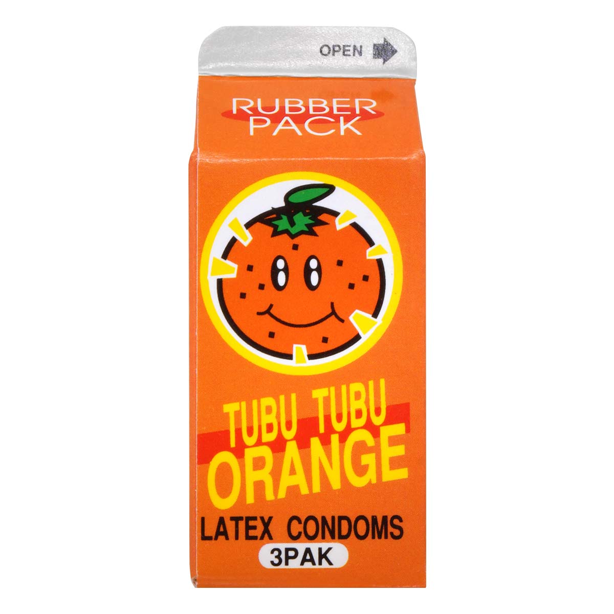 甜橙味安全小包 3 片裝 乳膠安全套-p_2