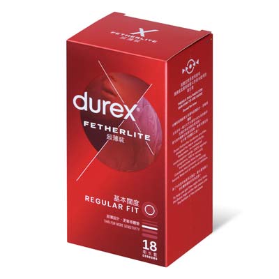 Durex Fetherlite 18's Pack Latex Condom (New or old packaging will be sent randomly)-thumb