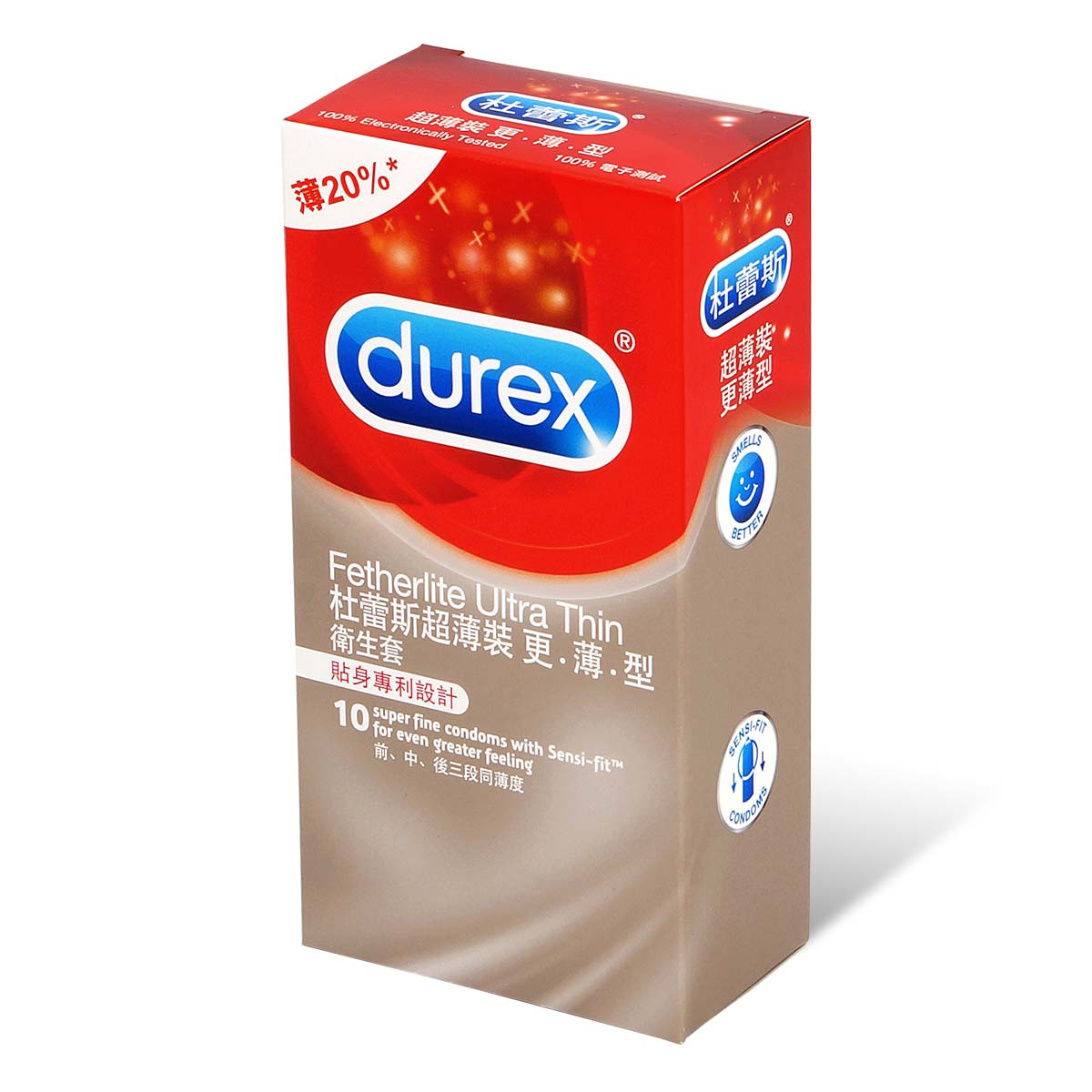 Durex Fetherlite Ultra Thin 10's Pack Latex Condom-p_1