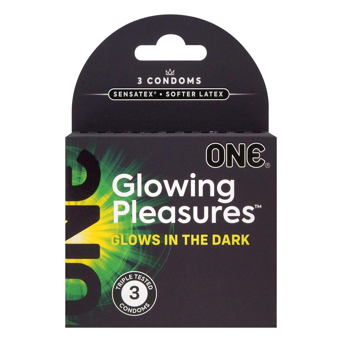ONE Glowing Pleasures 3's Latex Condom-p_2
