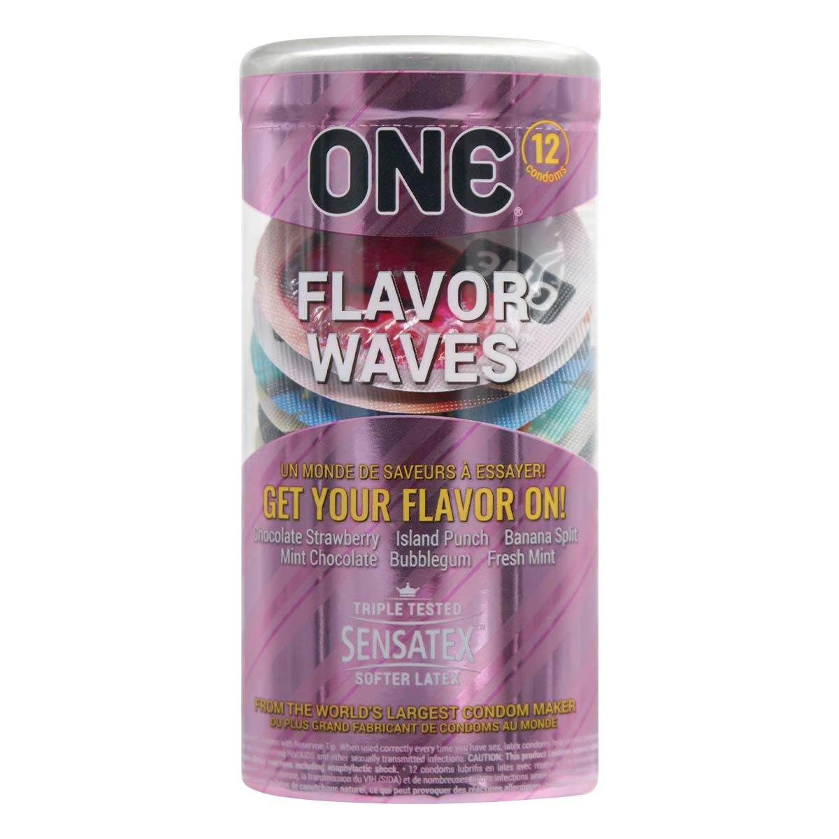 ONE FlavorWaves 12's Latex Condom-p_2