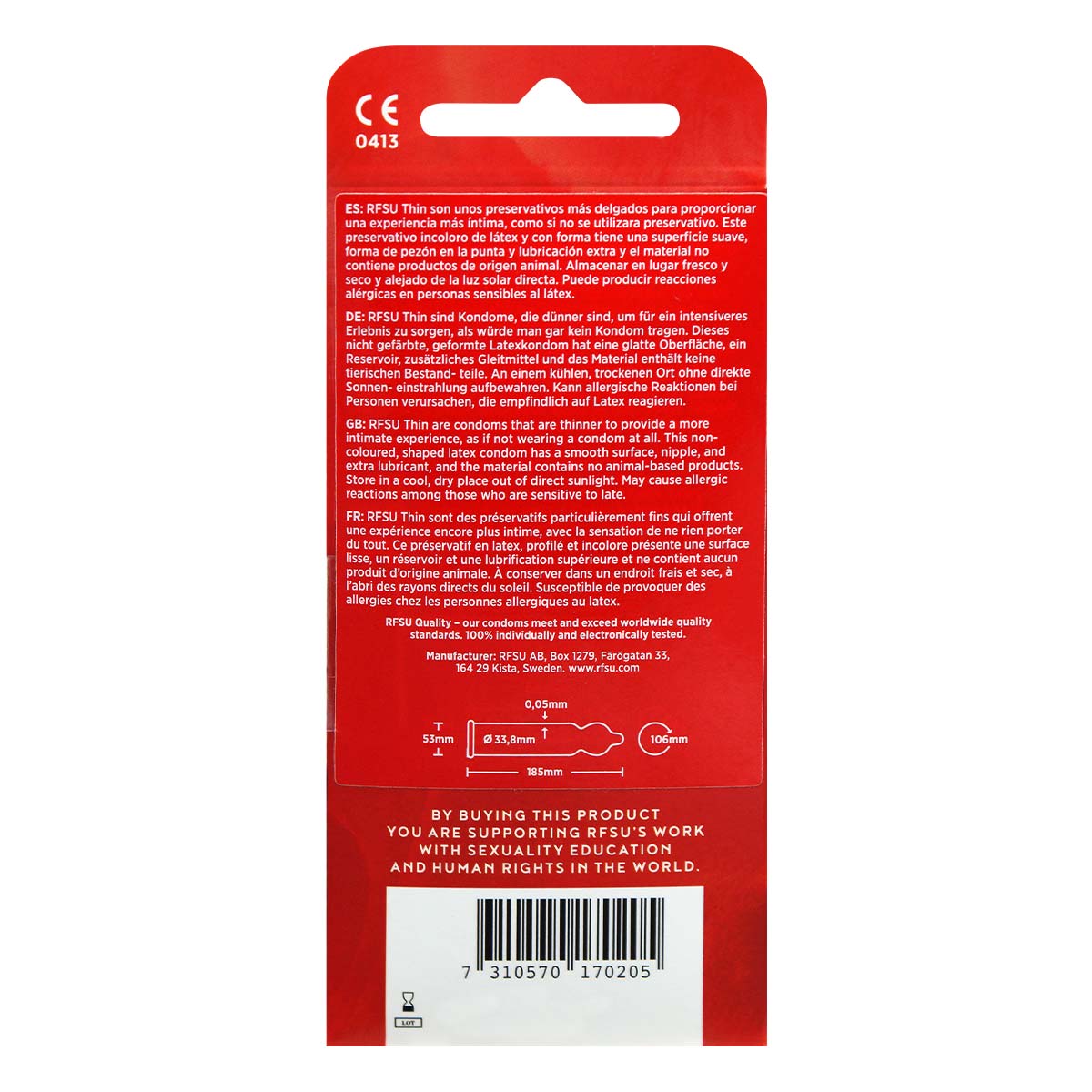 RFSU Thin 10's Pack Latex Condom-thumb_3