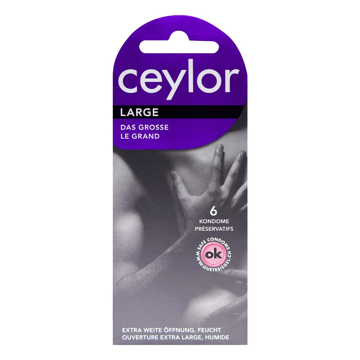 ceylor Large 55mm 6's Pack Latex Condom-thumb_2