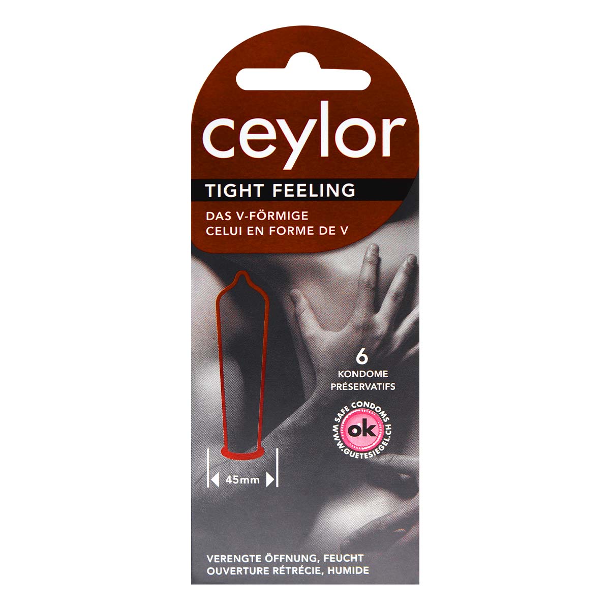 ceylor Tight Feeling 45mm 6's Pack Latex Condom-p_2