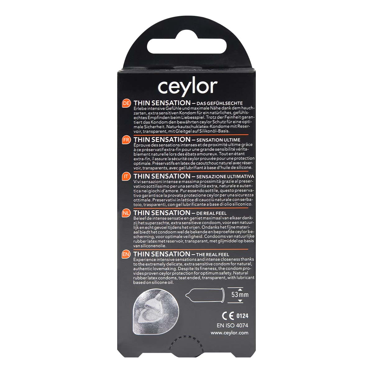 ceylor (セイラー) シン センセーション ラテックスコンドーム 6個入-p_3