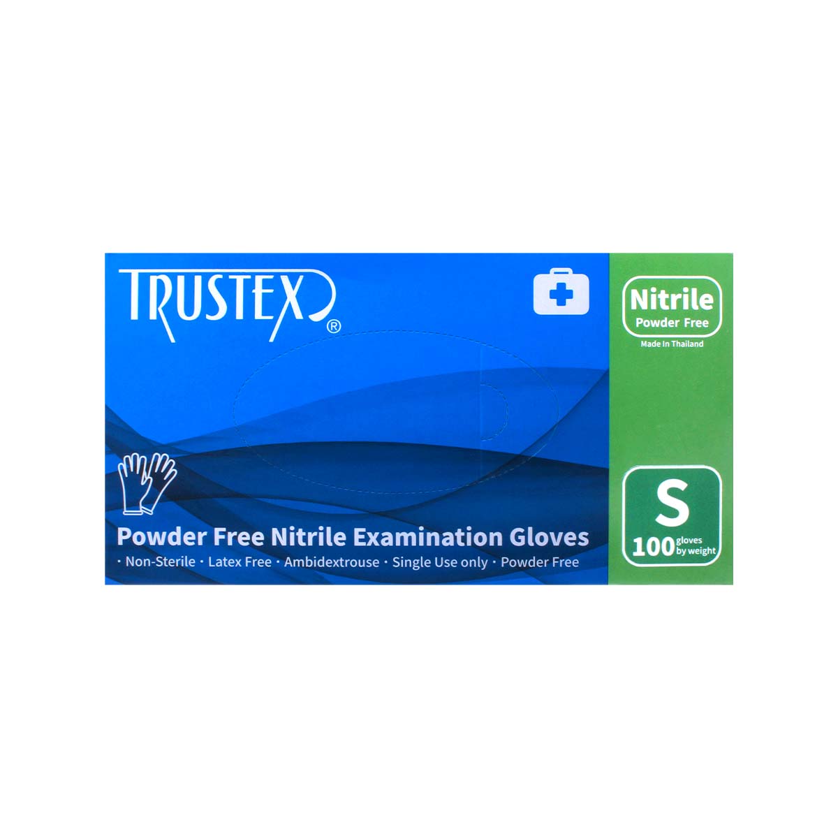 TRUSTEX Nitrile Examination Gloves (S SIZE) 100 pieces-p_2
