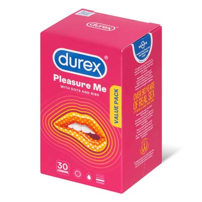 Durex Pleasure Me 30's Pack Latex Condom-thumb