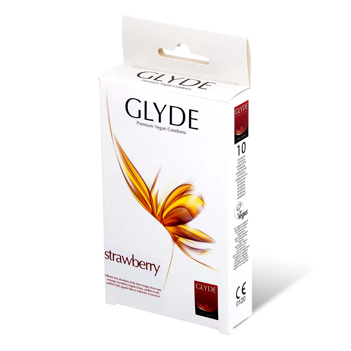 Glyde 格蕾迪 素食主義安全套 草莓香 10 片裝 乳膠安全套-p_1