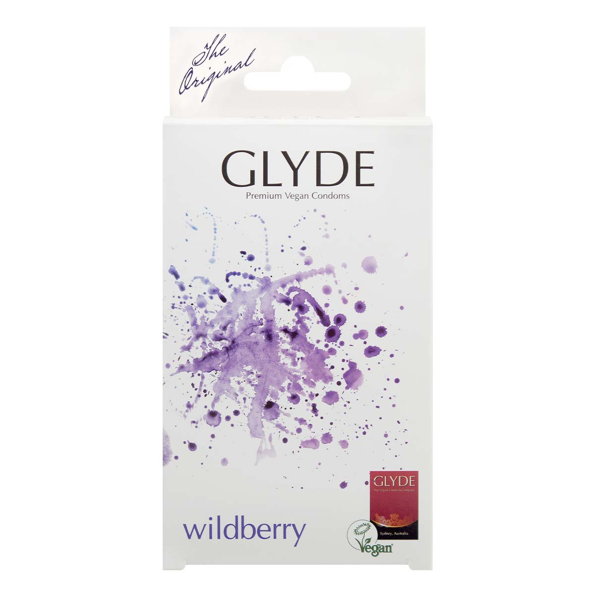Glyde Vegan Condom Wildberry 10's Pack Latex Condom-p_2
