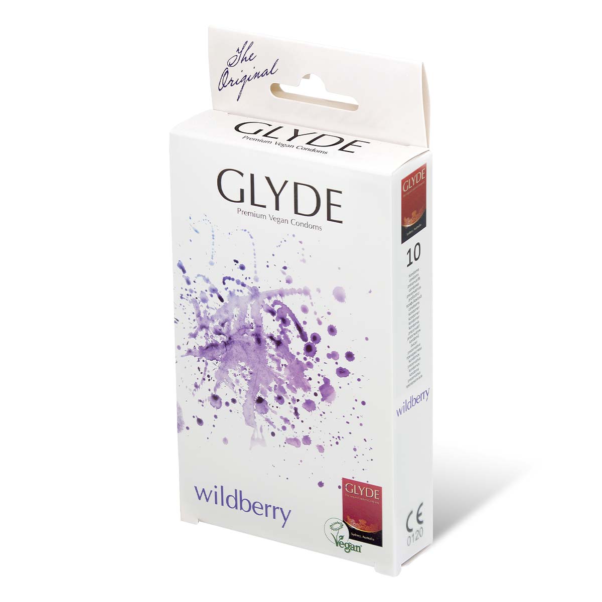 Glyde Vegan Condom Wildberry 10's Pack Latex Condom-p_1