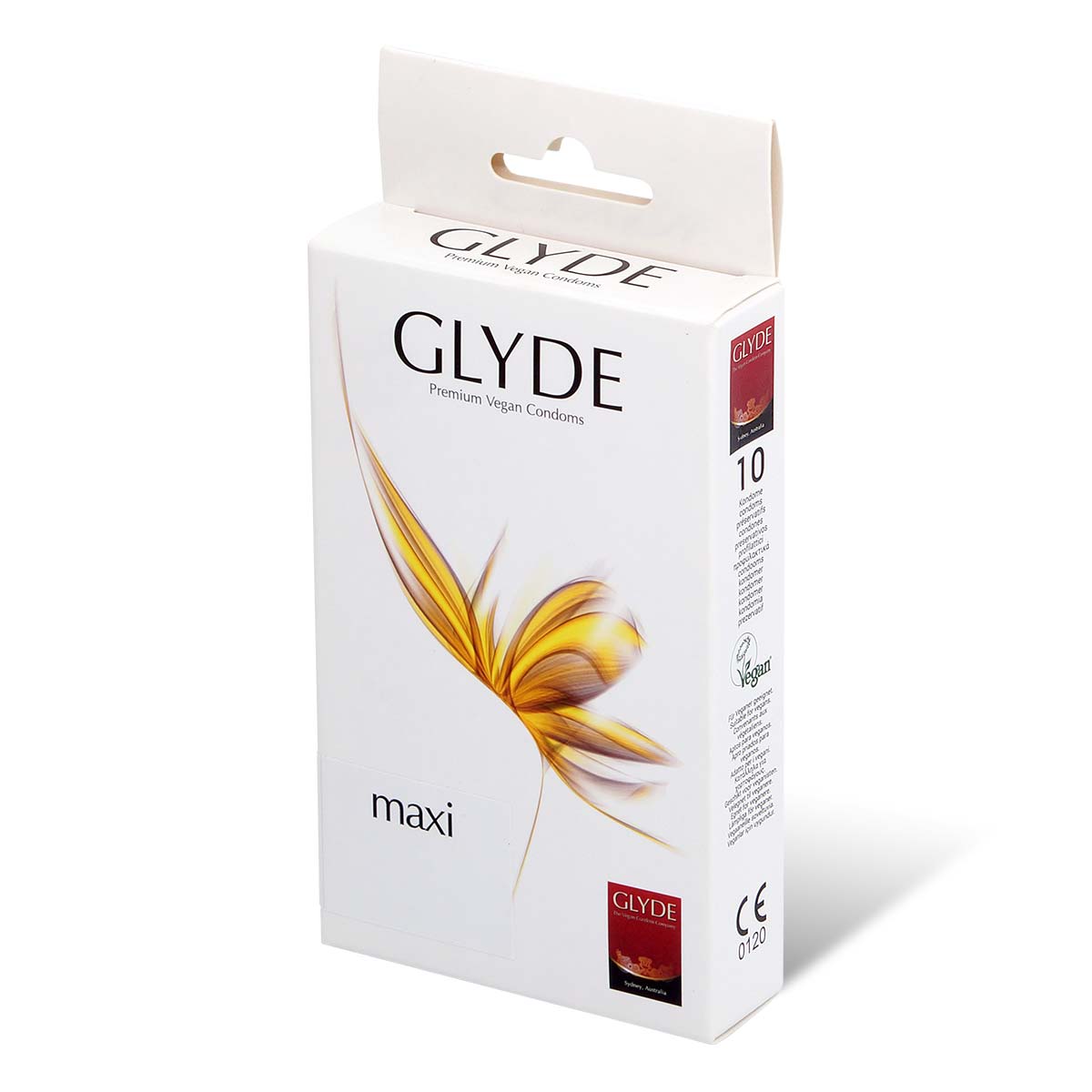 Glyde Vegan Condom Maxi 56mm 10's Pack Latex Condom-thumb_1