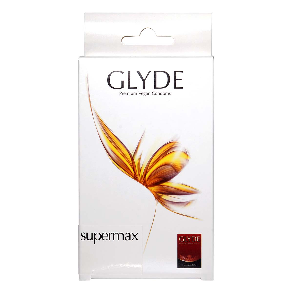 Glyde Vegan Condom Supermax 60mm 10's Pack Latex Condom-p_2