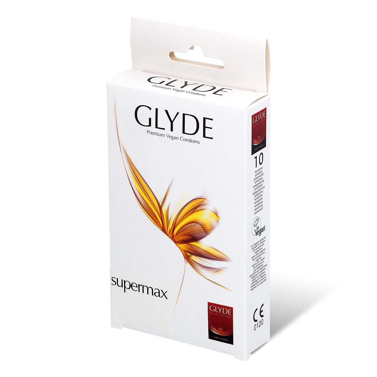 Glyde 格蕾迪 素食主义安全套 加大码 60mm 10 片装 乳胶安全套-p_1