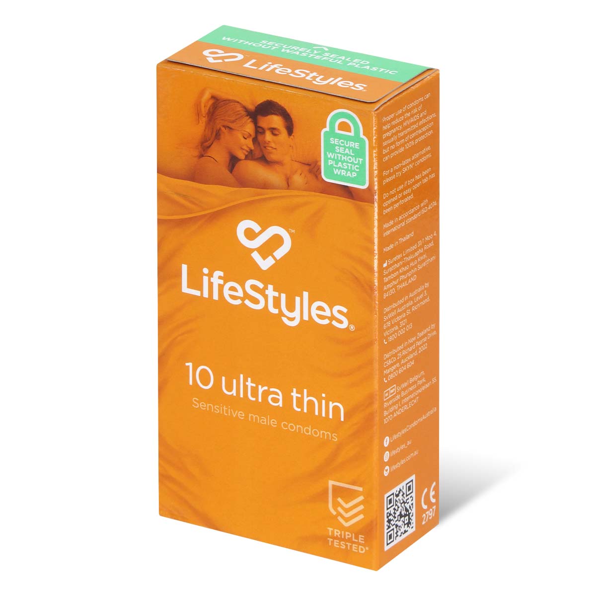 LifeStyles Ultra Thin 乳膠安全套 10 片裝-p_1