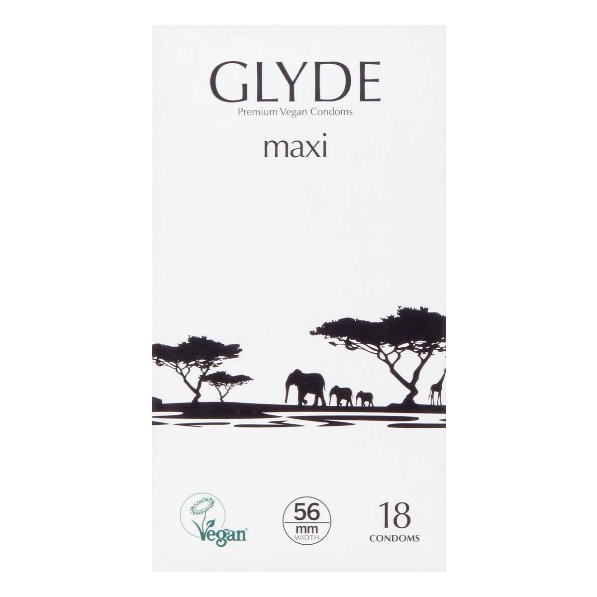 Glyde Vegan Condom Maxi 56mm 18's Pack Latex Condom-p_2
