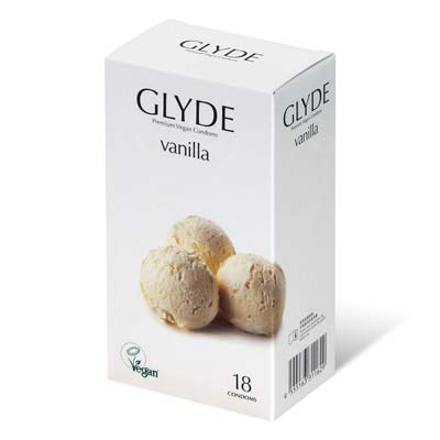 Glyde 格蕾迪 素食主義安全套 香草香 18 片裝 乳膠安全套-thumb