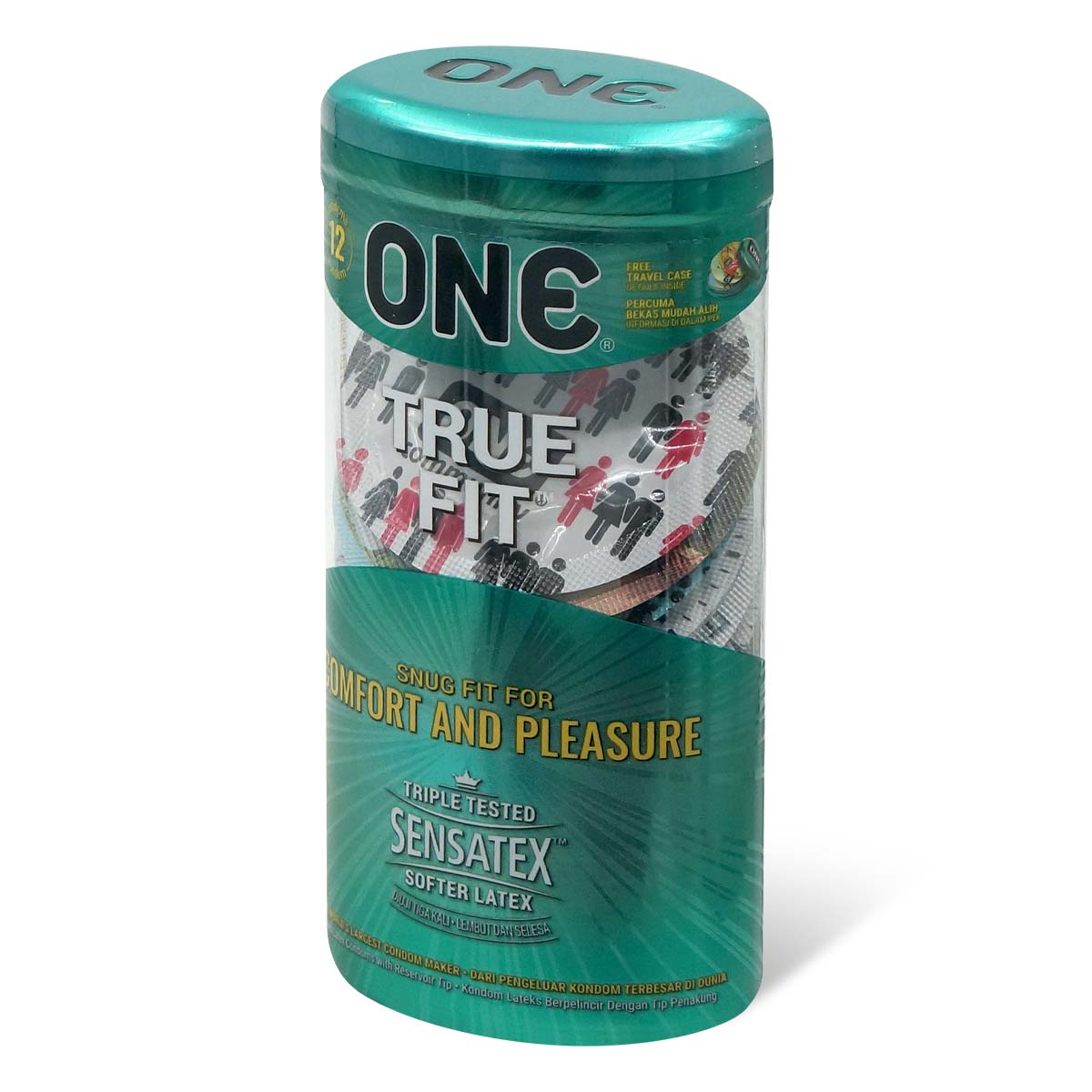 ONE True Fit 12's Pack Latex Condom-p_1